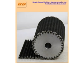 玻璃廠用高速的行列機(jī)用帶保護(hù)帽的無聲齒形鏈帶齒輪
