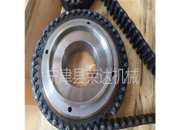 榮達機械無聲齒形鏈條CL08-34.5N節(jié)距12.7內(nèi)導23片及配套定制鏈輪